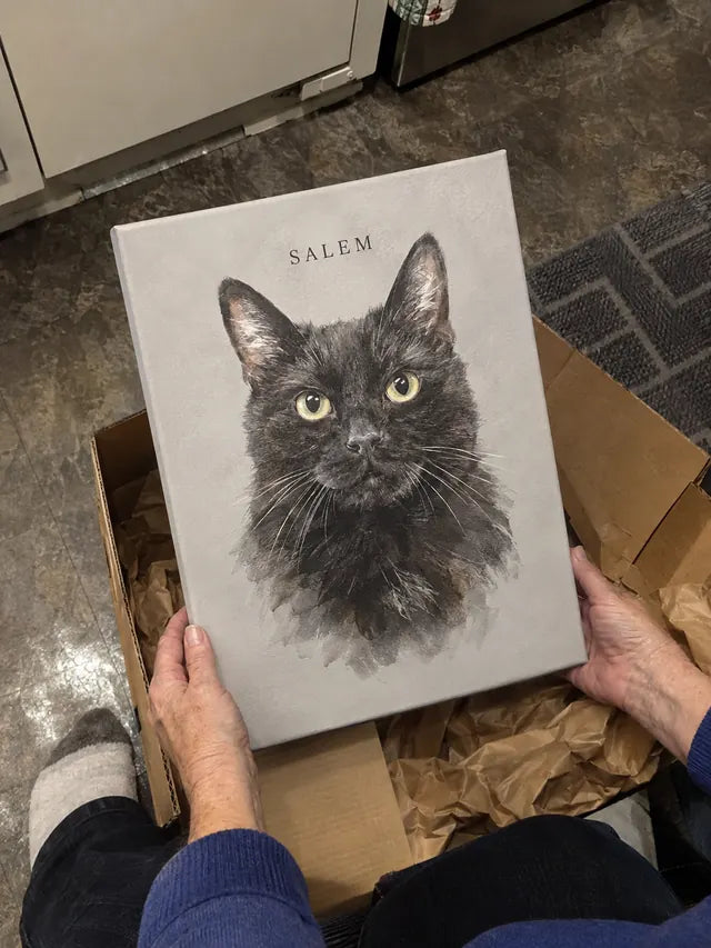 Illustrative Portrait examples featuring Salem; not a customer photograph