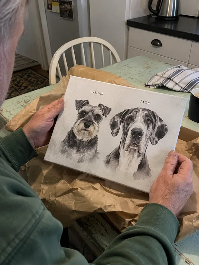 Illustrative Portrait examples featuring Oscar, Jack; not a customer photograph