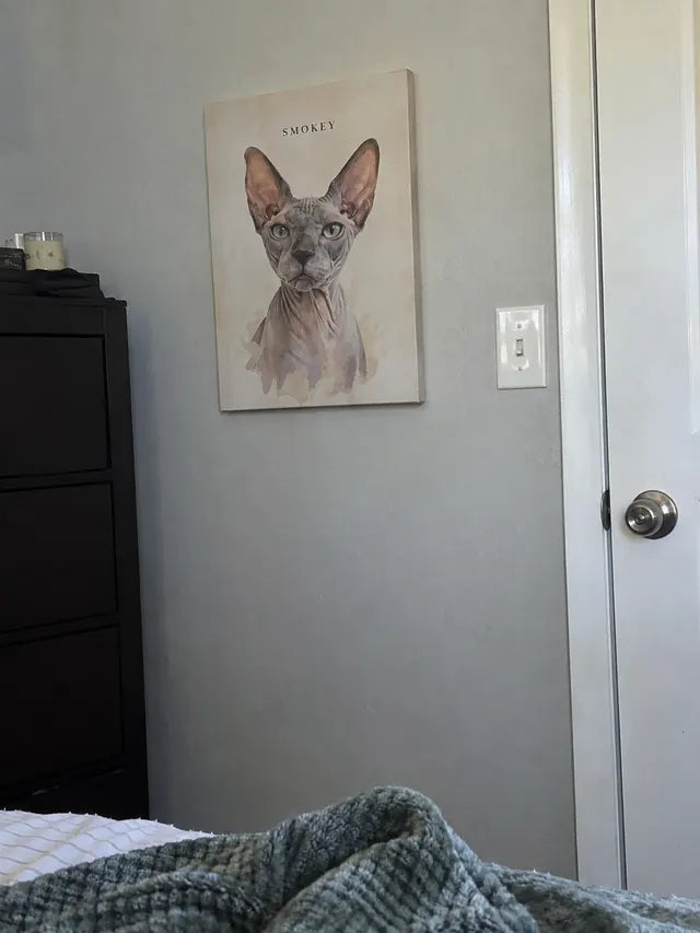Illustrative Portrait examples featuring Smokey; not a customer photograph