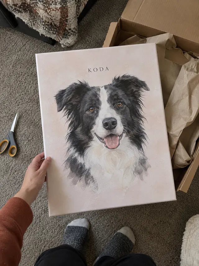 Illustrative Portrait examples featuring Koda; not a customer photograph