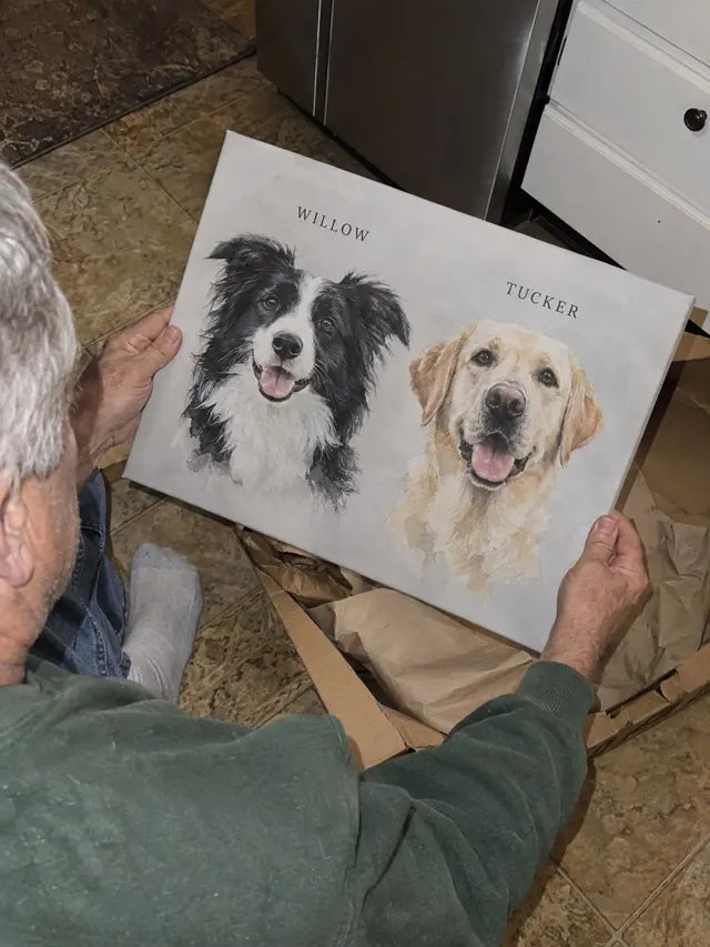 Illustrative Portrait examples featuring Willow, Tucker; not a customer photograph