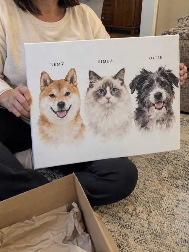 Illustrative portrait of Remy, Simba, Ollie